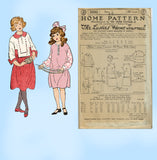 Ladies Home Journal 3690: 1920s Uncut Girls Dress Size 14 Vintage Sewing Pattern