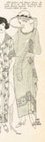 Ladies Home Journal 3697: 1920s Uncut Dinner Dress Sz 42B Vintage Sewing Pattern