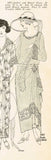 Ladies Home Journal 3697: 1920s Uncut Dinner Dress Sz 34B Vintage Sewing Pattern