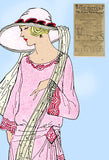 Ladies Home Journal 3697: 1920s Uncut Dinner Dress Sz 34B Vintage Sewing Pattern