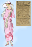 Ladies Home Journal 3697: 1920s Uncut Dinner Dress Sz 34B Vintage Sewing Pattern
