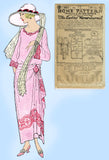 Ladies Home Journal 3697: 1920s Uncut Dinner Dress Sz 42B Vintage Sewing Pattern