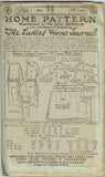 Ladies Home Journal 3701: 1920s Uncut Evening Gown 34 B Vintage Sewing Pattern