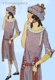 Ladies Home Journal 3703: 1920s Toddler Girls Dress Sz 6 Vintage Sewing Pattern