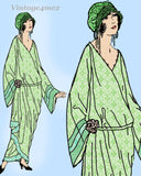 Ladies Home Journal 3710: 1920s Uncut Draped 36B Negligee Vintage Sewing Pattern