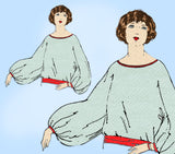 Ladies Home Journal 3711: 1920s Uncut Matinee Blouse 34 B Vintage Sewing Pattern