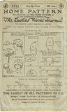 Ladies Home Journal 3712: 1920s Uncut Misses Boudoir Cap Vintage Sewing Pattern