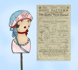 Ladies Home Journal 3712: 1920s Uncut Misses Boudoir Cap Vintage Sewing Pattern