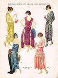 Ladies Home Journal 3713: 1920s Uncut Evening Gown 44 B Vintage Sewing Pattern