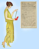 Ladies Home Journal 3713: 1920s Uncut Evening Gown 44 B Vintage Sewing Pattern