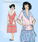 Ladies Home Journal 3717: 1920s Uncut Girls Robe Size 6 Vintage Sewing Pattern