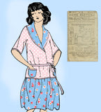 Ladies Home Journal 3717: 1920s Uncut Girls Robe Size 6 Vintage Sewing Pattern