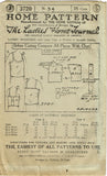Ladies Home Journal 3720: 1920s Uncut Misses Brassiere Sz 34 Bust Sewing Pattern