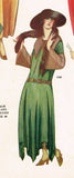 Ladies Home Journal 3722: 1920s Uncut Evening Dress 34 B Vintage Sewing Pattern