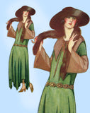 Ladies Home Journal 3722: 1920s Uncut Evening Dress 34 B Vintage Sewing Pattern