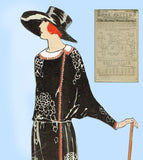 Ladies Home Journal 3724: 1920s Uncut Dinner Dress Sz 36B Vintage Sewing Pattern