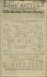 Ladies Home Journal 3724: 1920s Uncut Dinner Dress Sz 36B Vintage Sewing Pattern