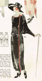 Ladies Home Journal 3724: 1920s Uncut Dinner Dress Sz 36B Vintage Sewing Pattern
