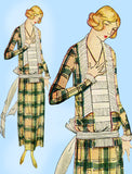 Ladies Home Journal 3731: 1920s Uncut Plus Size Dress 42B Vintage Sewing Pattern