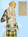Ladies Home Journal 3731: 1920s Uncut Plus Size Dress 42B Vintage Sewing Pattern