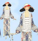 Ladies Home Journal 3735: 1920s Uncut Rare Tea Dress 46 B Vintage Sewing Pattern