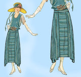 Ladies Home Journal 3749: 1920s Uncut Misses Skirt Sz 26W Vintage Sewing Pattern