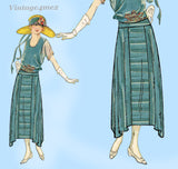 Ladies Home Journal 3749: 1920s Uncut Misses Skirt Sz 26W Vintage Sewing Pattern