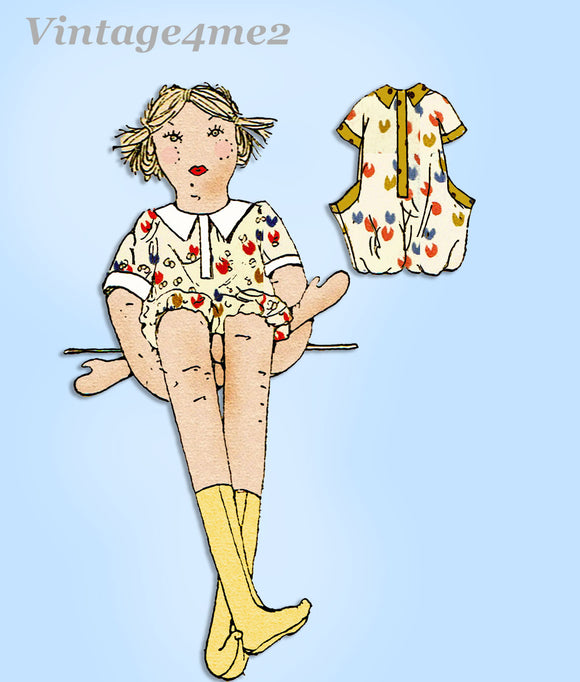Ladies Home Journal 3754: 1920s Uncut Rare 16in Long Leg Doll Vintage Sewing Pattern