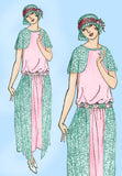 Ladies Home Journal 3755: 1920s Uncut Dinner Dress 34 B Vintage Sewing Pattern