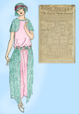 Ladies Home Journal 3755: 1920s Uncut Dinner Dress 34 B Vintage Sewing Pattern