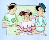 Ladies Home Journal 3760: 1920s Uncut Misses Collar Set Vintage Sewing Pattern
