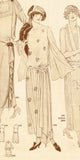 Ladies Home Journal 3764: 1920s Uncut Dinner Dress Sz 36B Vintage Sewing Pattern