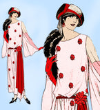 Ladies Home Journal 3764: 1920s Uncut Dinner Dress Sz 36B Vintage Sewing Pattern