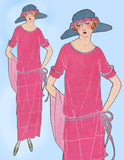 Ladies Home Journal 3776: 1920s Rare Uncut Misses Frock 34 B VTG Sewing Pattern