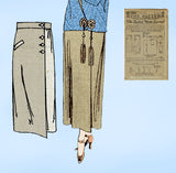 Ladies Home Journal 3780: 1920s Uncut Misses Skirt Sz 27W Vintage Sewing Pattern