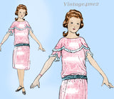 Ladies Home Journal 3801: 1920s Uncut Girls Party Dress Sz 12 VTG Sewing Pattern