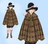 Ladies Home Journal 3802: 1920s Uncut Toddler Girls Cape Sz 2 VTG Sewing Pattern
