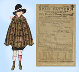 Ladies Home Journal 3802: 1920s Uncut Toddler Girls Cape Sz 2 VTG Sewing Pattern