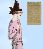 Ladies Home Journal 3809: 1920s Uncut Misses Dress 42 B Vintage Sewing Pattern