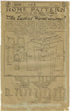 Ladies Home Journal 3809: 1920s Uncut Misses Dress 42 B Vintage Sewing Pattern