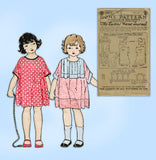 Ladies Home Journal 3813: 1920s Toddler Girls Dress Sz 6 Vintage Sewing Pattern
