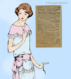 Ladies Home Journal 3817 1920s Uncut Girls Party Dress Sz 14 VTG Sewing Pattern