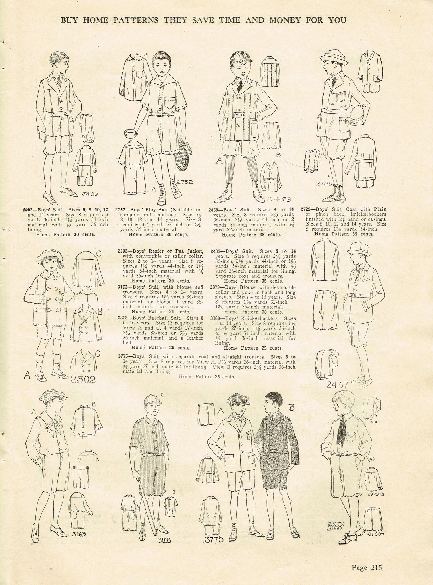 Ladies Home Journal 3818: 1920s Rare Uncut Boys Baseball Uniform Sewin ...