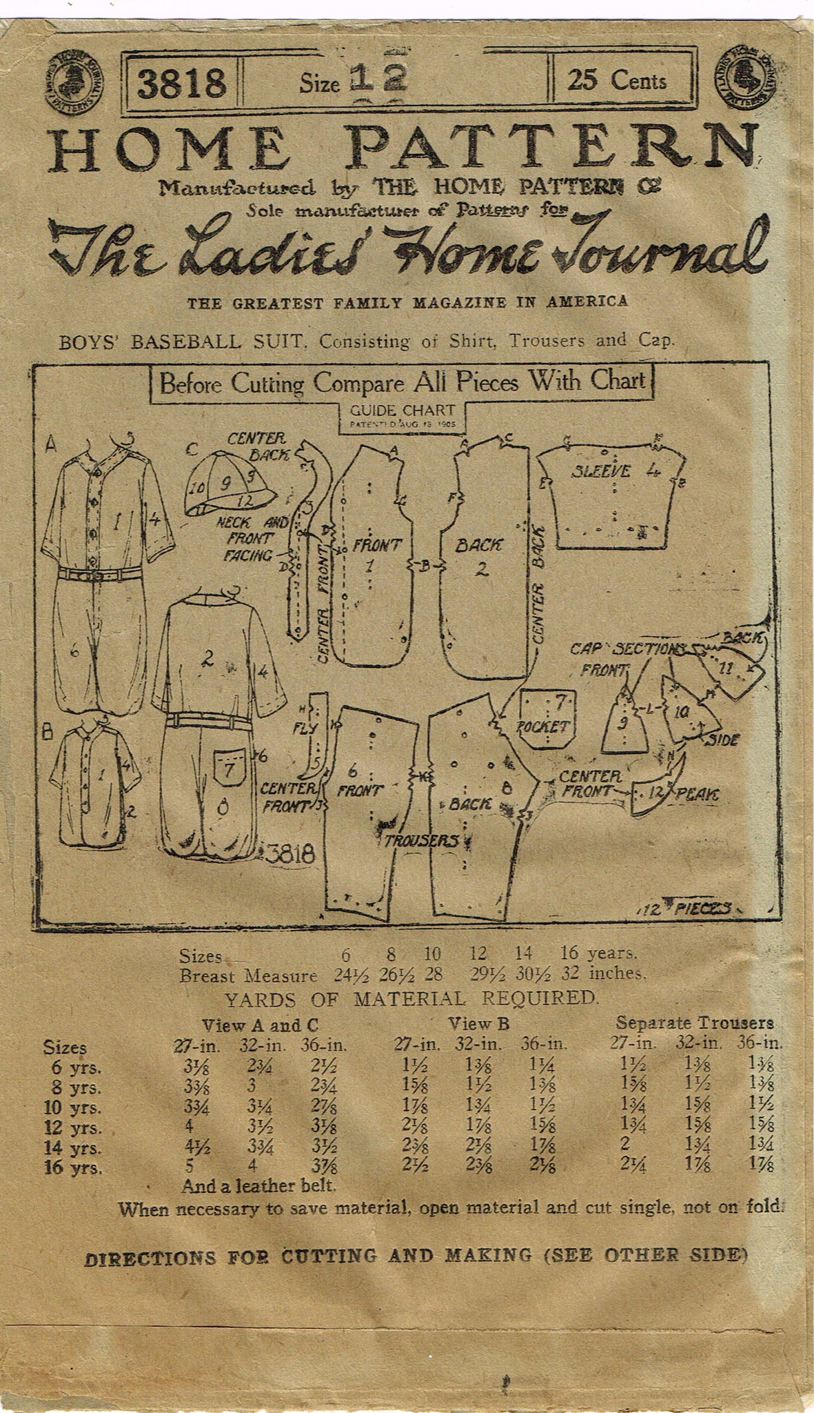 Vintage Baseball Uniform and Dress Pattern With Coat Option 