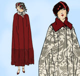 Ladies Home Journal 3820: 1920s Misses Evening Cape MED Vintage Sewing Pattern