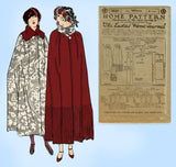 Ladies Home Journal 3820: 1920s Misses Evening Cape MED Vintage Sewing Pattern