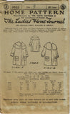 Ladies Home Journal 3822: 1920s Baby Girls Coat Size 2 Vintage Sewing Pattern
