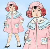 Ladies Home Journal 3822: 1920s Baby Girls Coat Size 2 Vintage Sewing Pattern