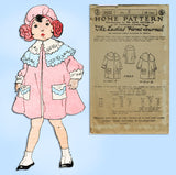 Ladies Home Journal 3822: 1920s Baby Girls Coat Size 2 Vintage Sewing Pattern