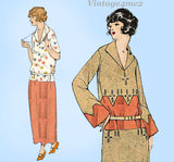 Ladies Home Journal 3825: 1920s Uncut Misses Dress Sz 34B Vintage Sewing Pattern